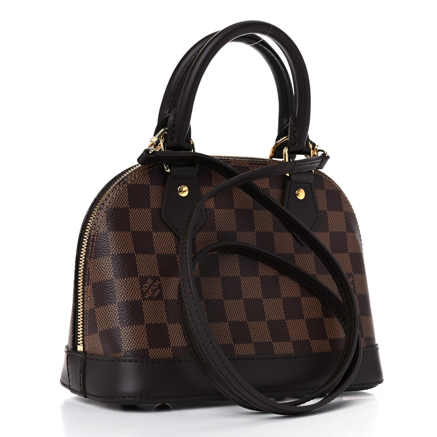LOUIS VUITTON ALMA BB DAMIER EBENE BAG
