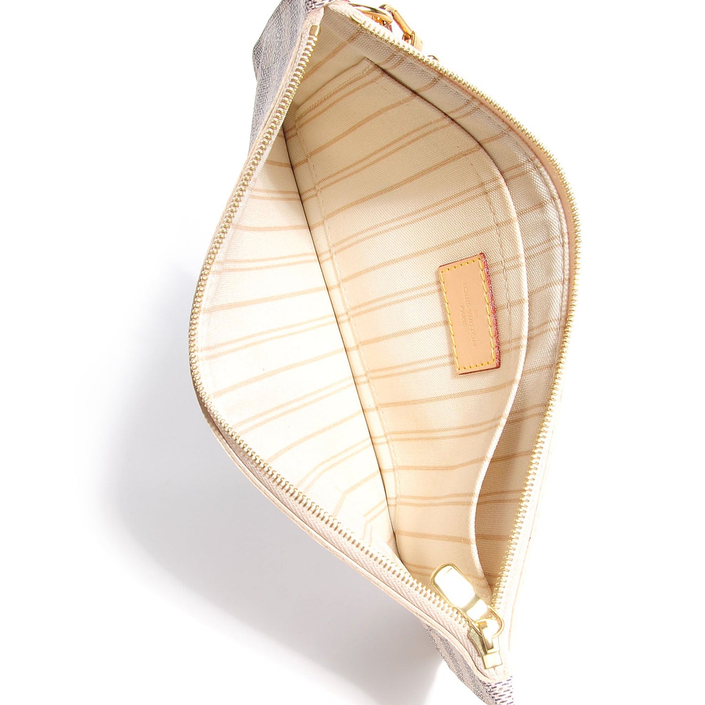 LOUIS VUITTON DAMIER AZUR NEVERFULL MM GM POCHETTE