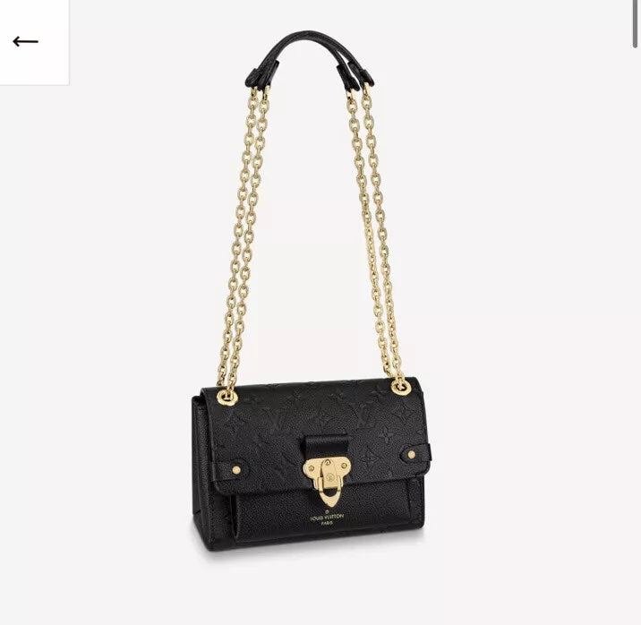 LOUIS VUITTON EMPREINTE LEATHER VAVIN MONOGRAM SHOULDER BAG