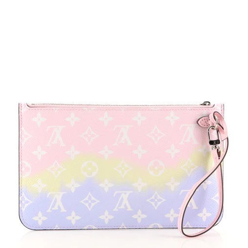 LOUIS VUITTON MONOGRAM ESCALE NEVERFULL POCHETTE PASTEL