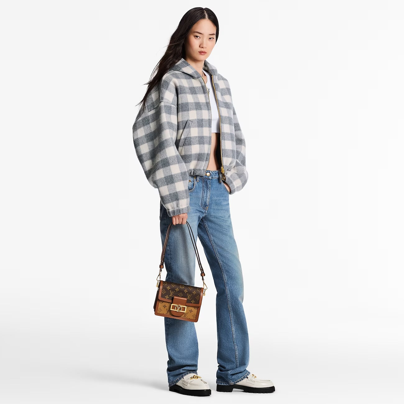 LOUIS VUITTON REVERSE MONOGRAM MINI DAUPHINE BAG