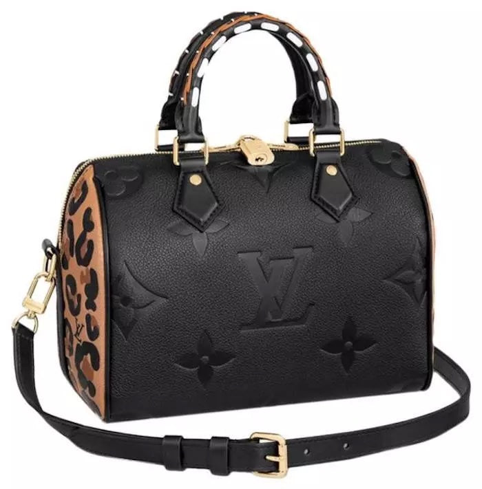 LOUIS VUITTON WILD AT HEART EMPREINTE MONOGRAM GIANT SPEEDY BANDOULIERE 25