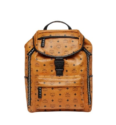 MCM VISETOS KILLIAN BACKPACK IN COGNAC