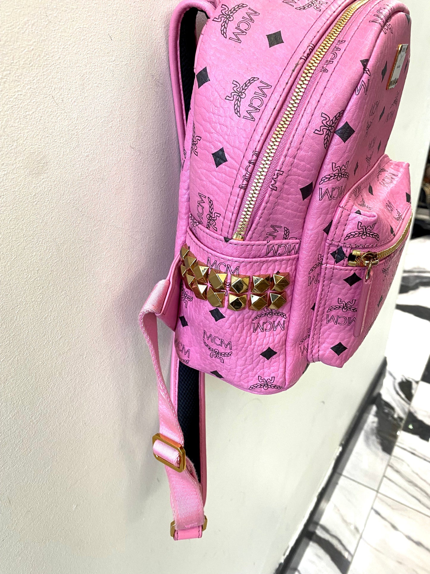 MCM VISETOS STUDDED STARK BACKPACK