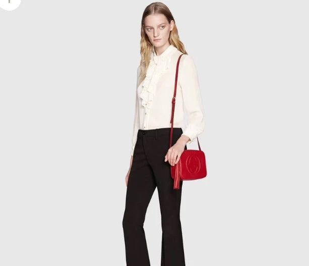 GUCCI PEBBLED CALFSKIN SMALL SOHO DISCO BAG