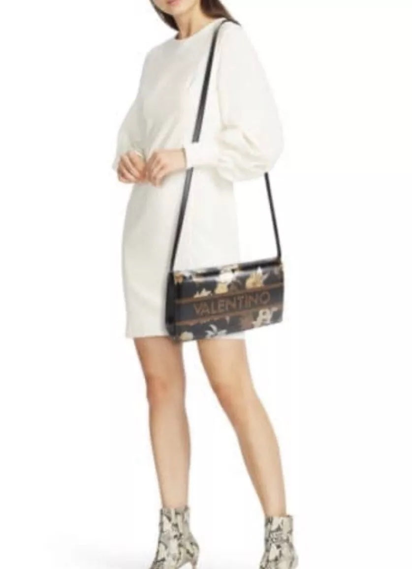 VALENTINO LENA LAVORO FLORAL CROSSBODY CLUTCH BAG