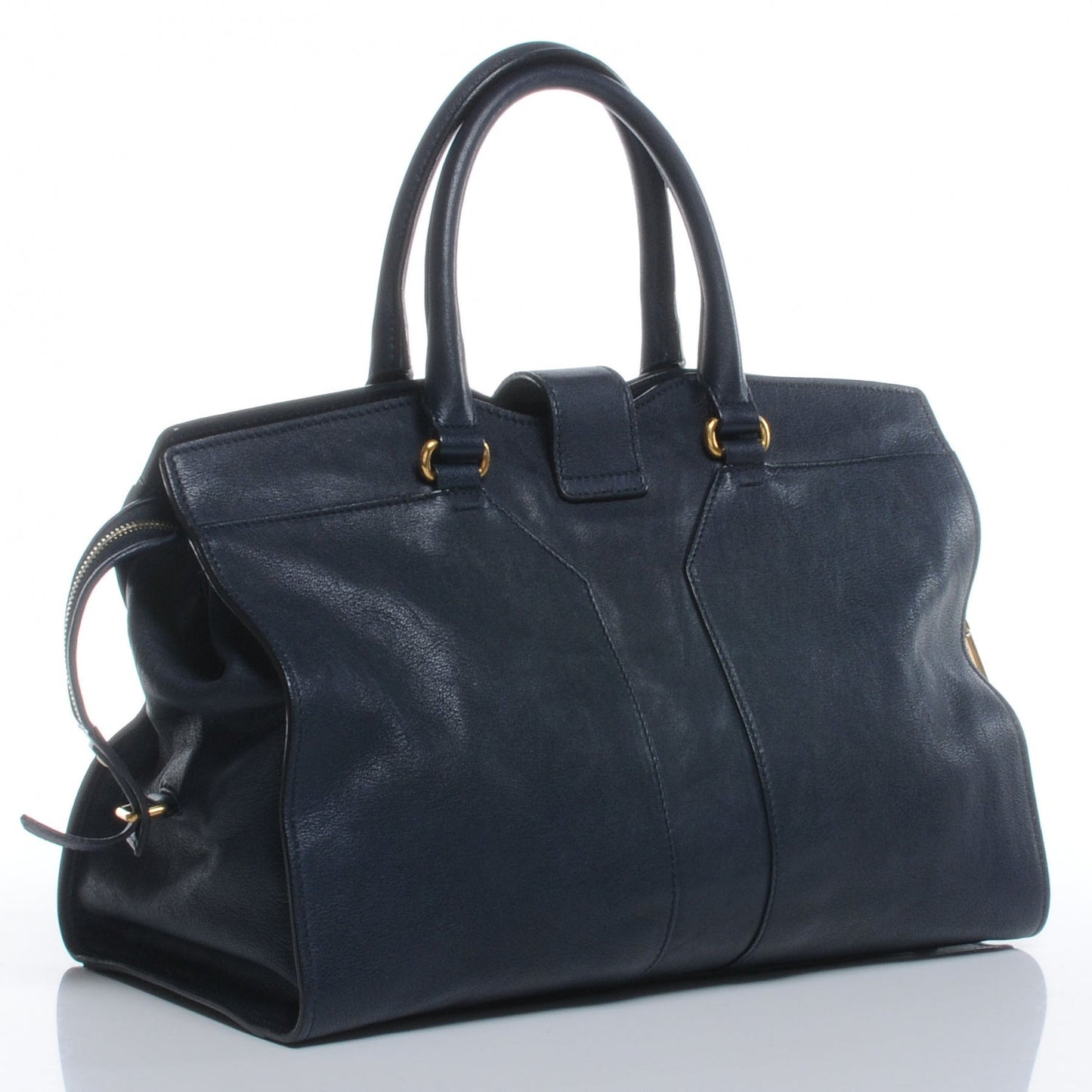 YSL LEATHER MEDIUM Y CABAS CHYC TOTE BAG