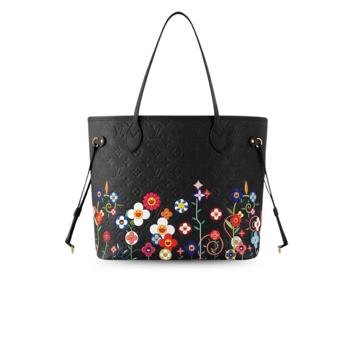 Louis Vuitton LV x TM Neverfull MM Handbag Black For Women 12.2in/31cm M13675