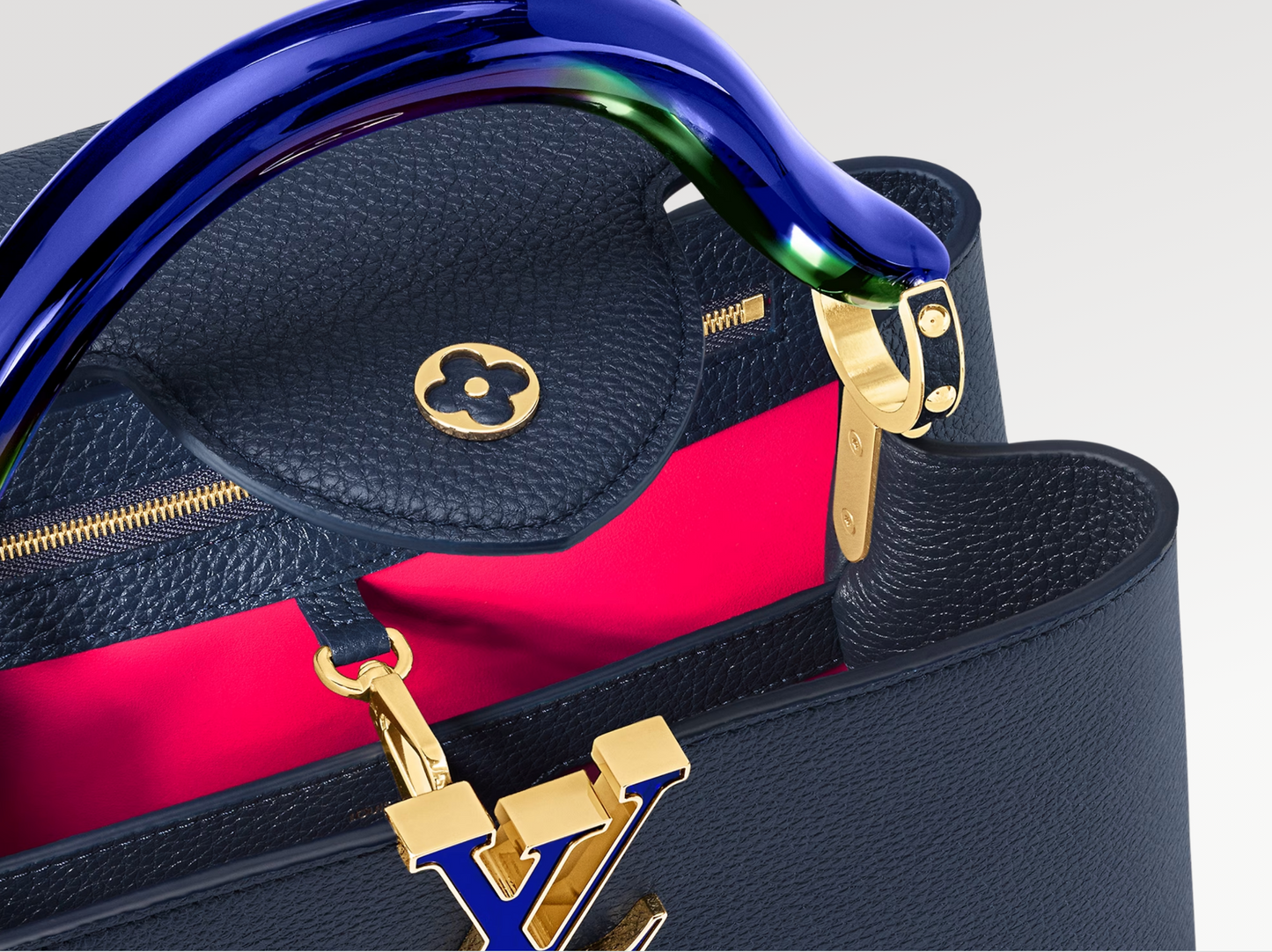 LOUIS VUITTON CAPUCINES MURANO MM TAURILLON RESIN