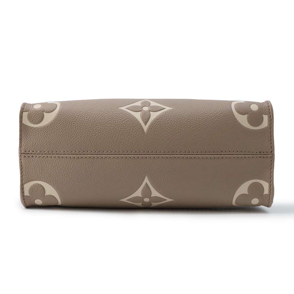 LOUIS VUITTON Onthego Tourterelle/ClaimM45779 Monogram Empreinte Leather Monogram Giant Size PM