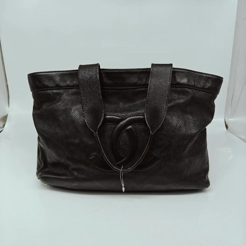 Chanel Black Calfskin Tote Classic Bag