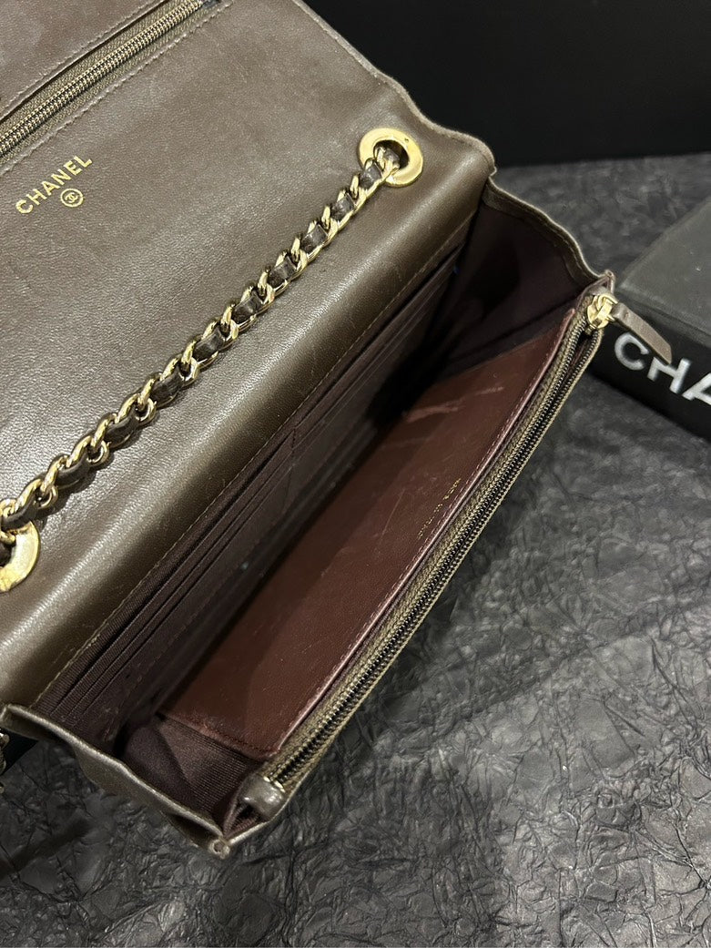 Chanel Brown Trendy CC Chain Wallet on Chain 19cm×12cm