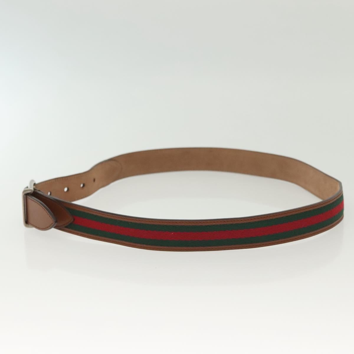 Gucci Sherry Line Belt Leather Brown Leather Belts Accessory