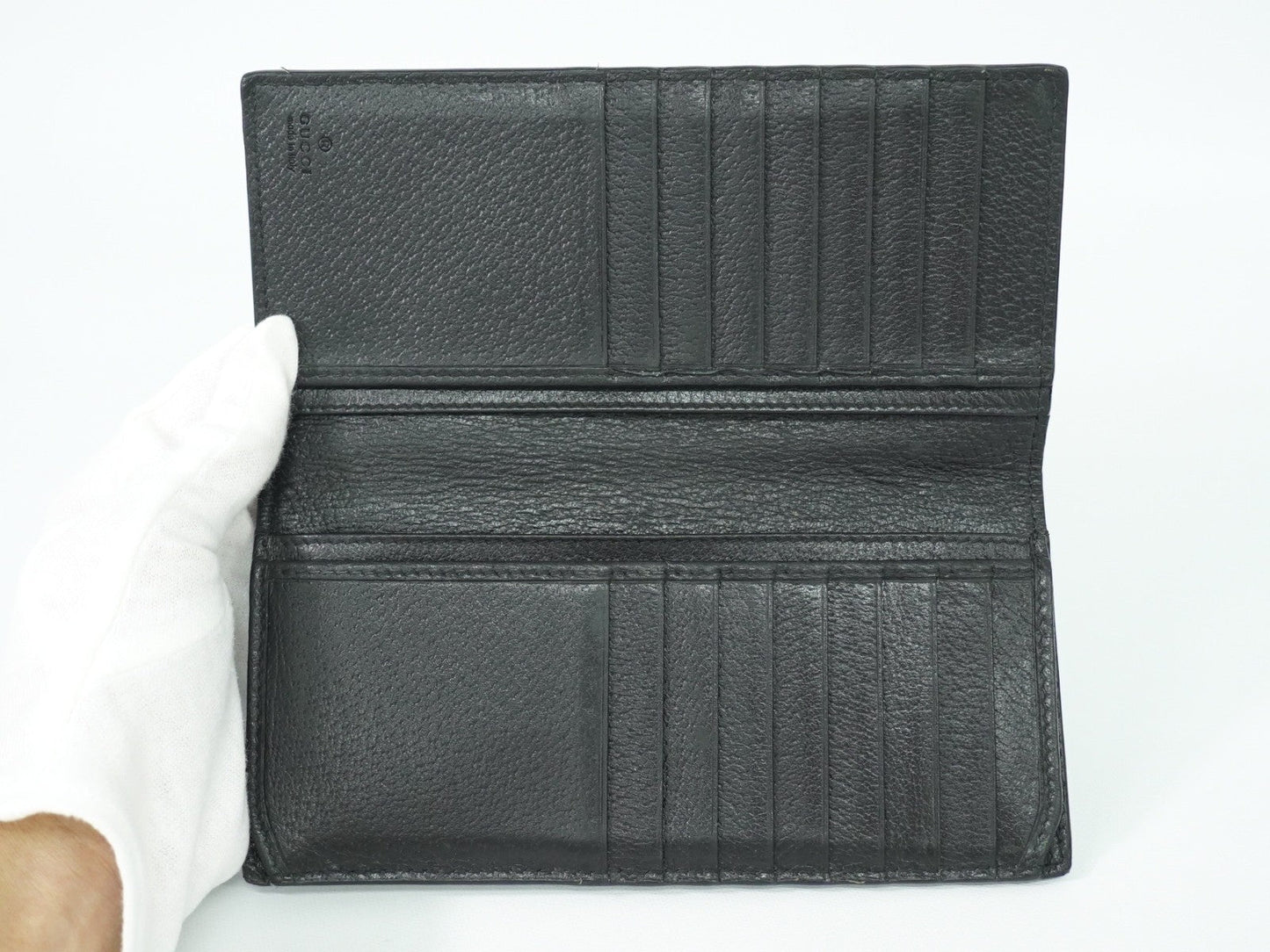 Gucci Gg Marmont Wallet Leather Black Leather Wallets Accessory