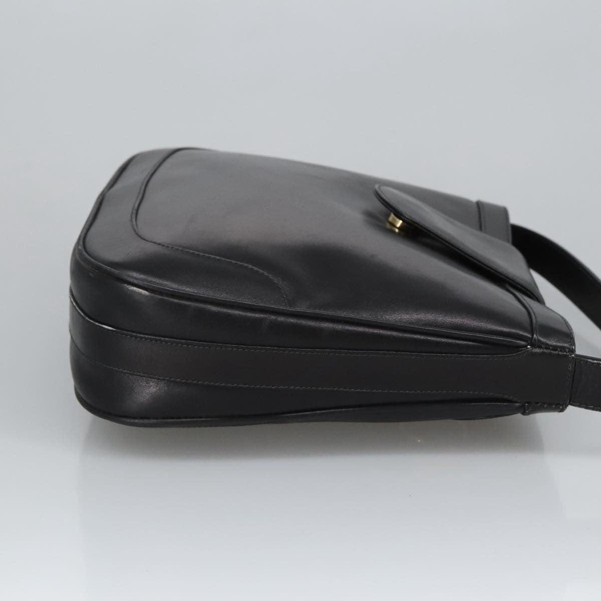 Gucci Vintage Shoulder Bag Leather Black Leather Shoulder Bag Bag