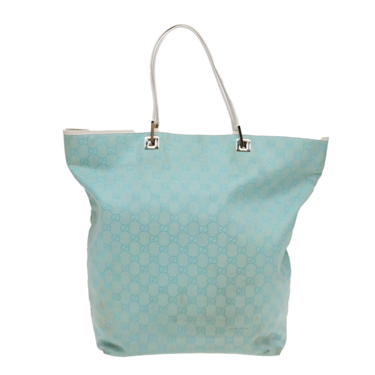 Gucci Gg Canvas Blue Canvas Tote Bag