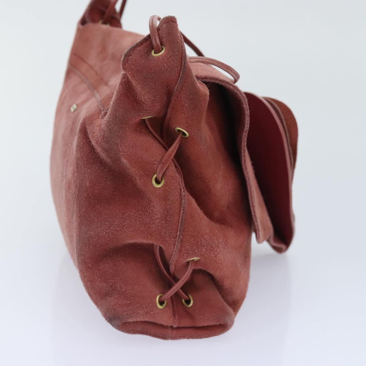 Gucci Red Suede Shoulder Bag