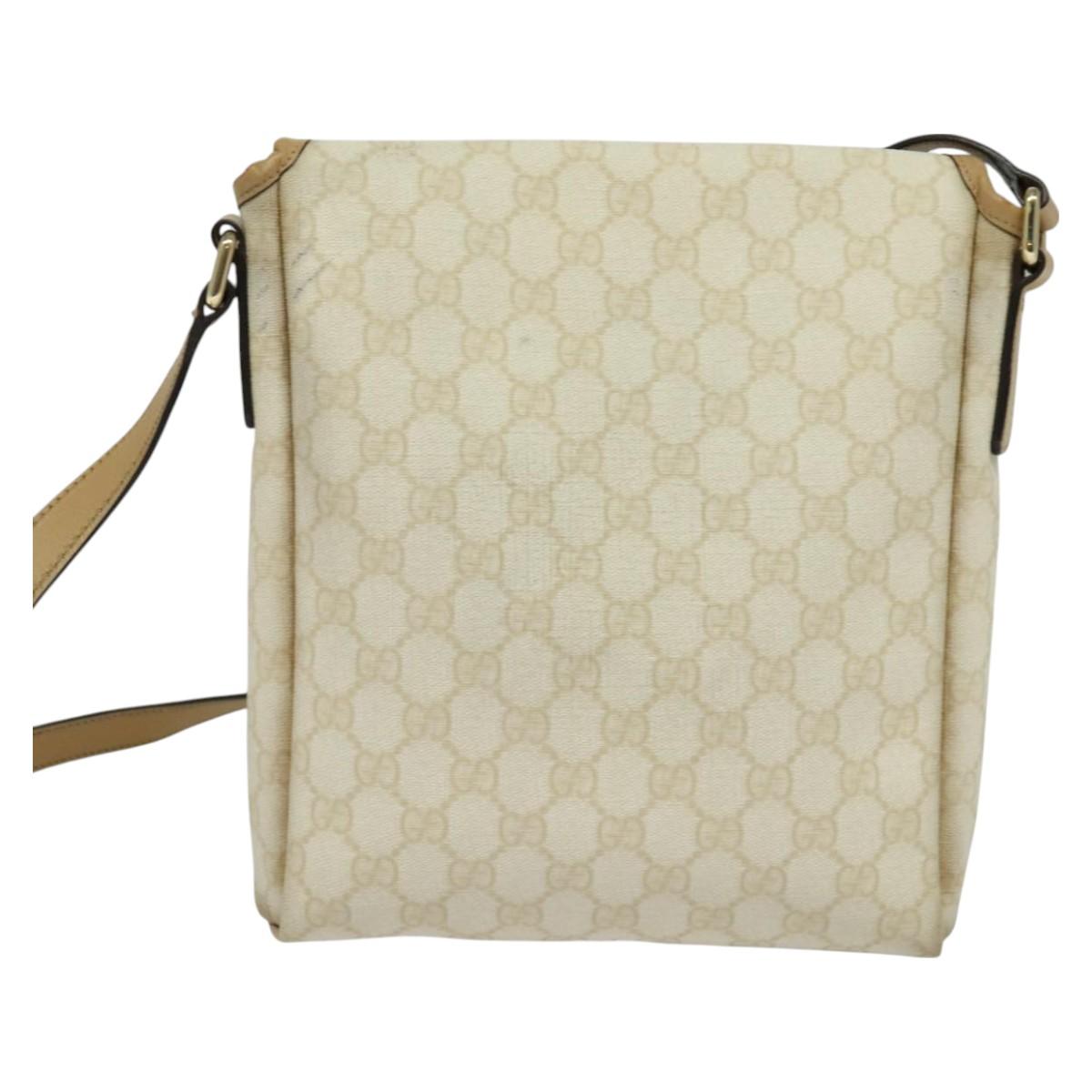 Gucci Gg Canvas White Canvas Shoulder Bag