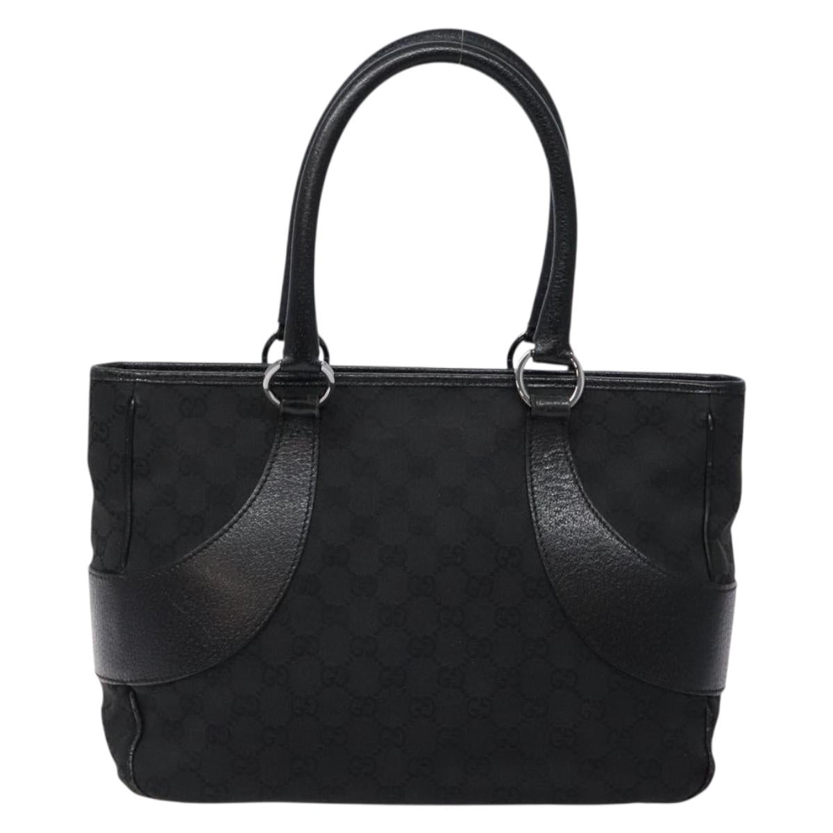 Gucci Gg Canvas Black Canvas Handbag