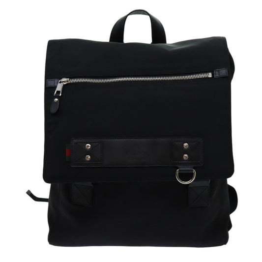 Gucci Sherry Black Synthetic Backpack Bag