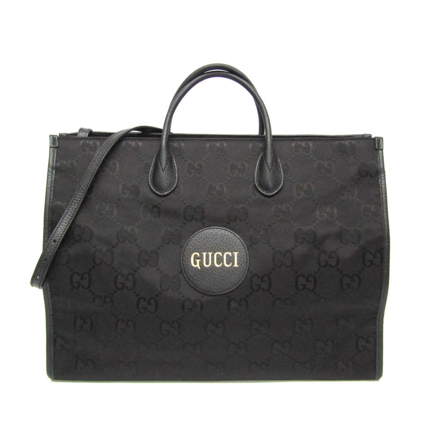 Gucci Off The Grid Black Canvas Tote Bag