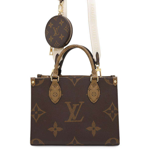 LOUIS VUITTON Onthego RedM46373 Monogram Monogram Reverse Canvas Monogram Giant Size PM