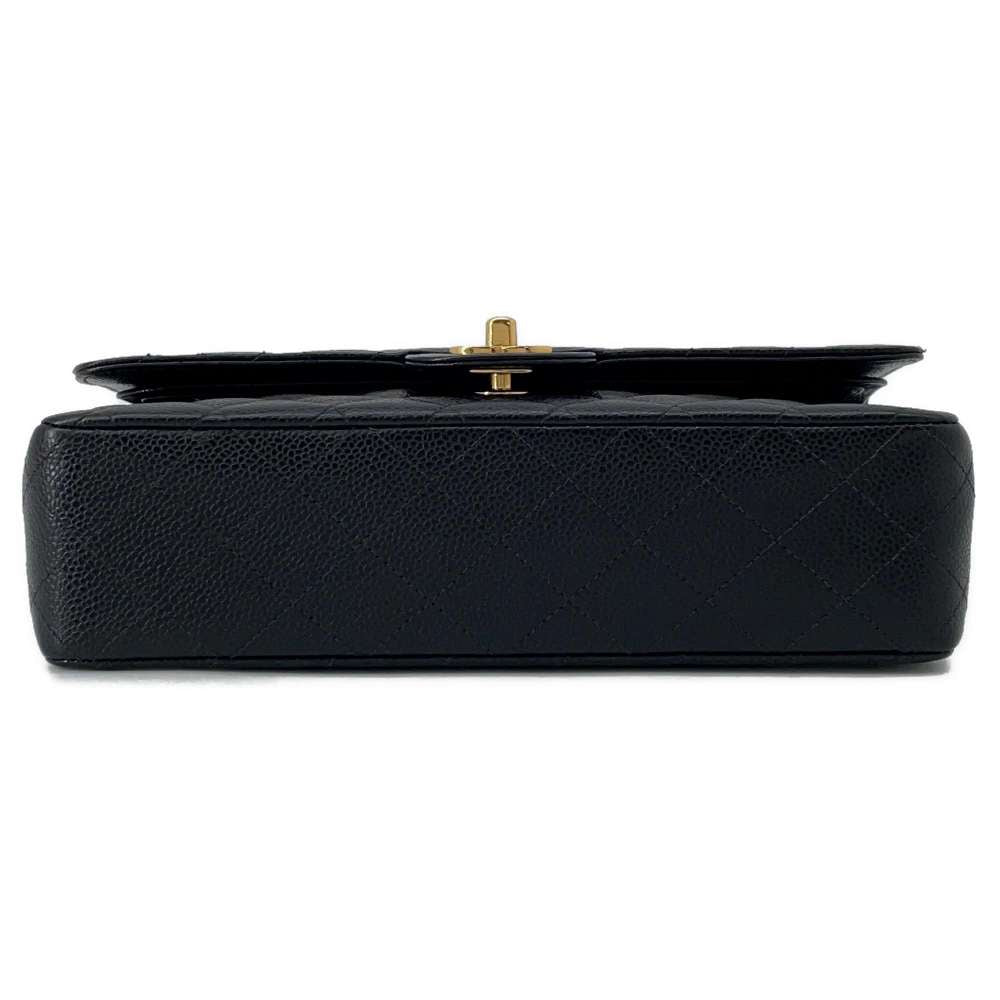 CHANEL Matelasse Double Flap ChainShoulder BlackA01112 Caviar Leather