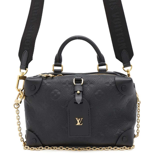LOUIS VUITTON Petite Malle Souple NoirM45393 Monogram Empreinte Leather