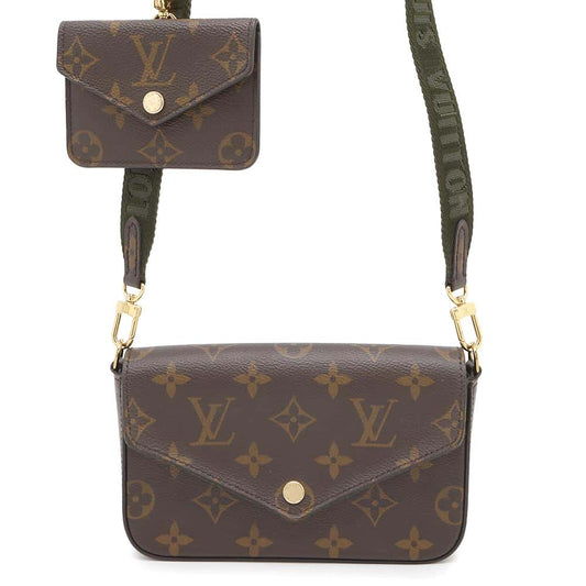 LOUIS VUITTON Multiie Pochette GreenM80091 Monogram