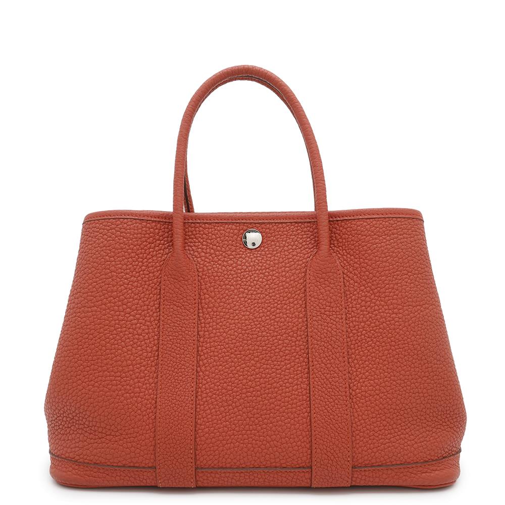 HERMES Garden Party Sanguine Negonda Leather Size TPM