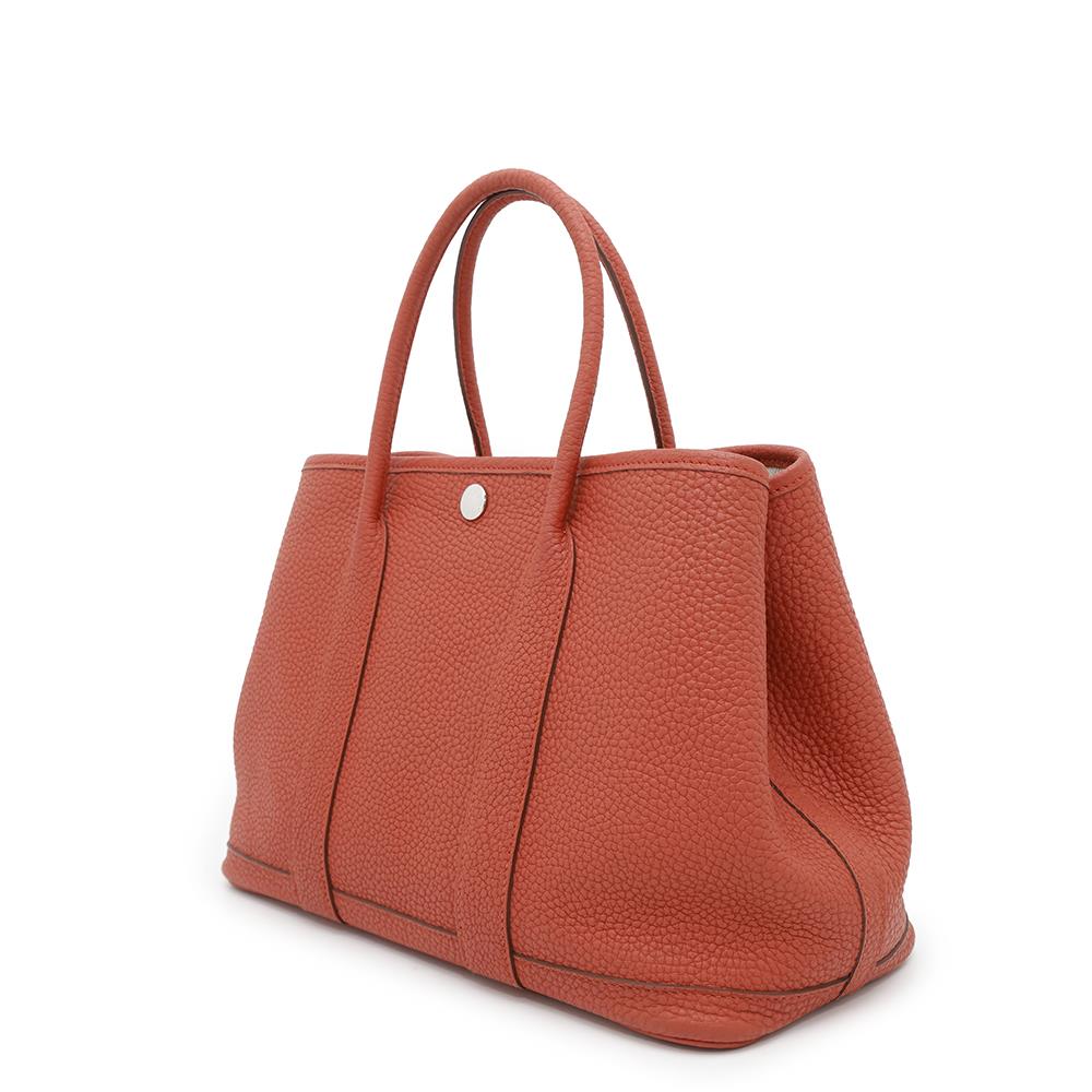HERMES Garden Party Sanguine Negonda Leather Size TPM