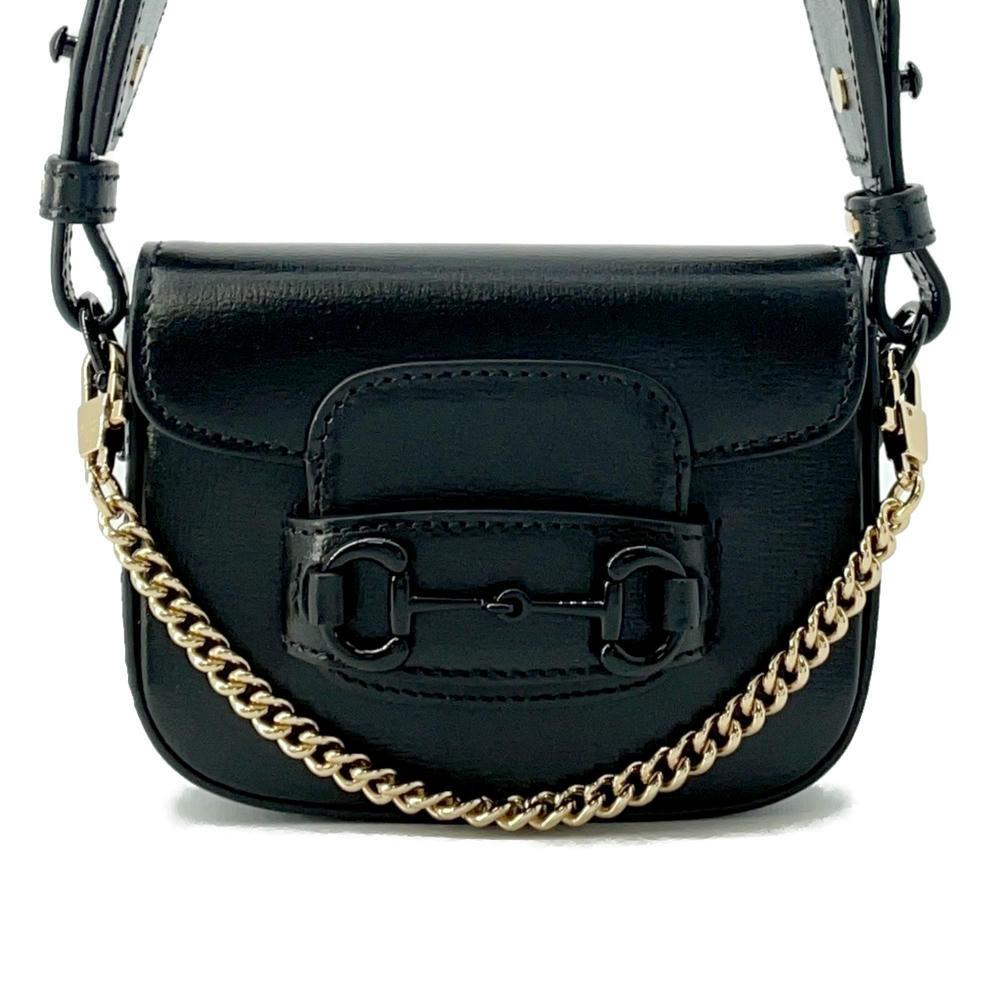 GUCCI Horsebit 1955 2WAYShoulder Bag Black726863 Leather