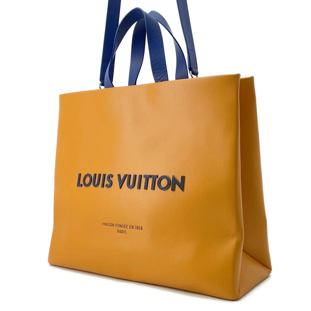 LOUIS VUITTON Shopper Tote SaffronM24457 Leather Size MM