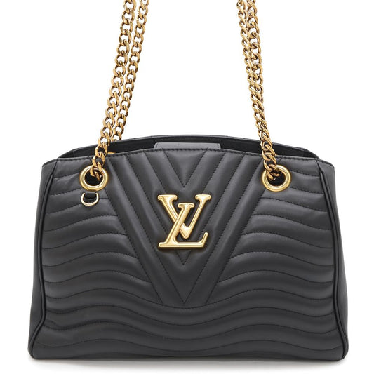 LOUIS VUITTON New Wave Chain Tote NoirM51496 Calf Leather
