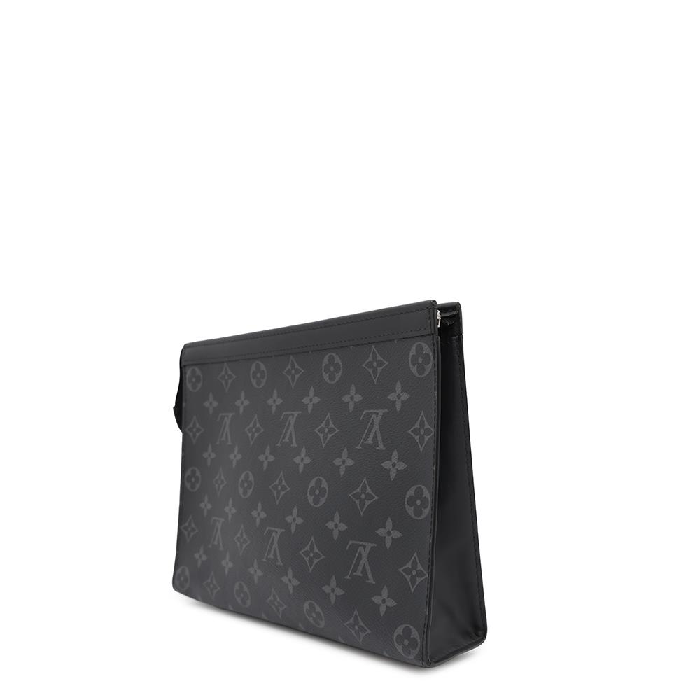 LOUIS VUITTON Pochette Voyage NoirM61692 Monogram Eclipse Size MM