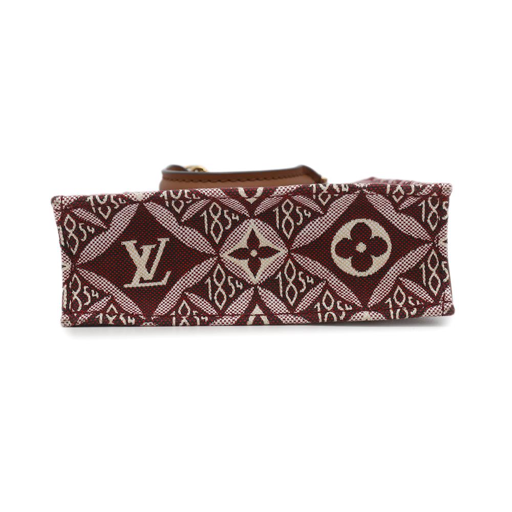 LOUIS VUITTON Petit Sac Plat BordeauxM69846 Monogram・Jacquard SINCE 1854