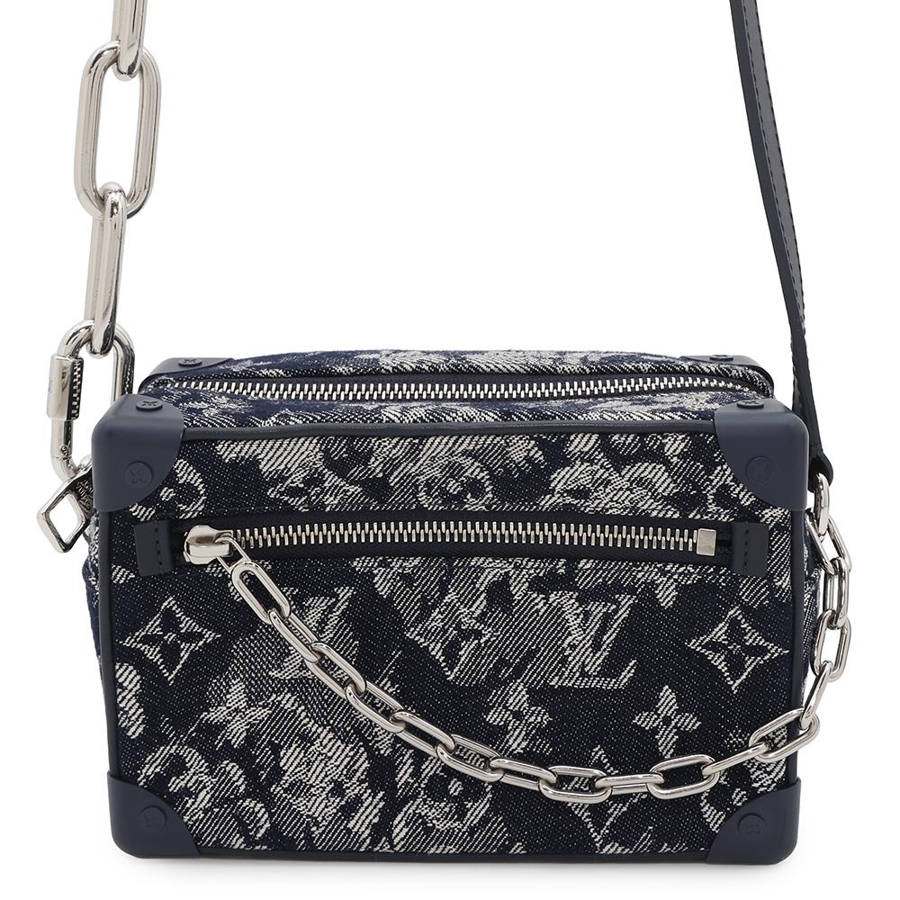 LOUIS VUITTON Mini Soft Trunk NavyM80033 Monogram / Tapestry