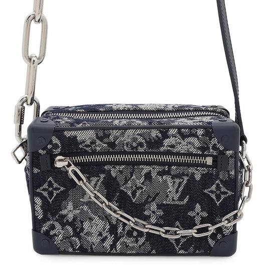 LOUIS VUITTON Mini Soft Trunk NavyM80033 Monogram / Tapestry