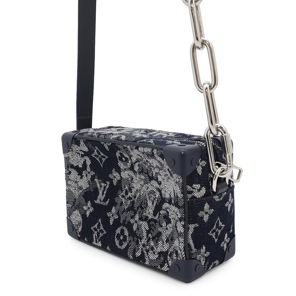 LOUIS VUITTON Mini Soft Trunk NavyM80033 Monogram / Tapestry