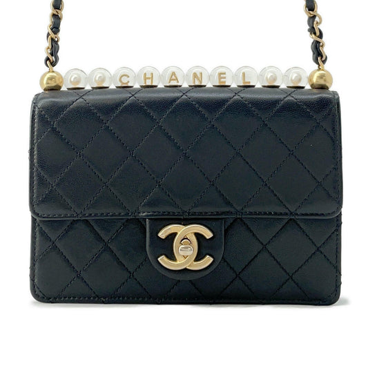 CHANEL ChainShoulder Bag BlackAS0585 Lambskin