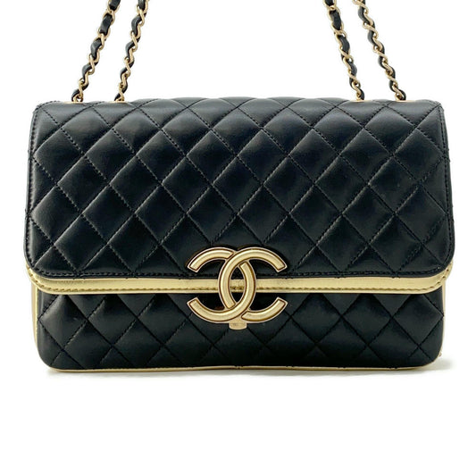 CHANEL Matelasse ChainShoulder Bag Black/GoldA57276 Lambskin