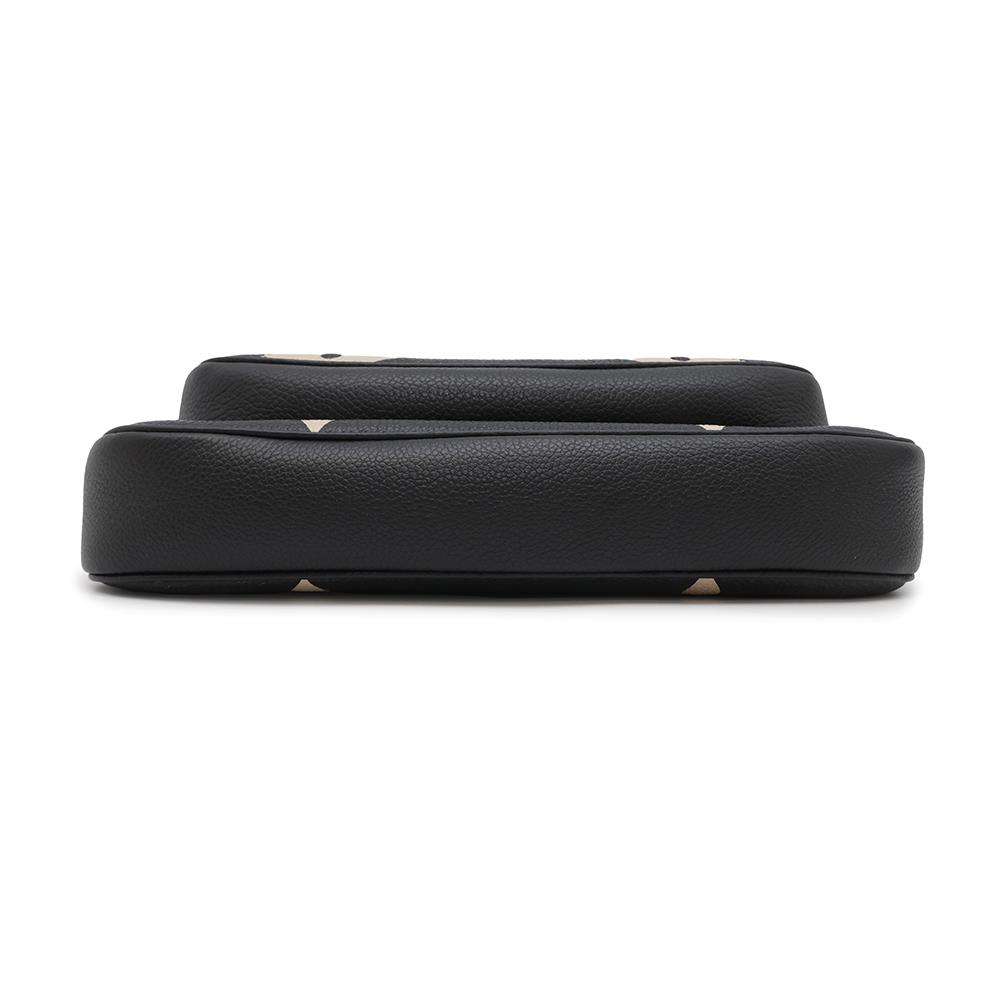 LOUIS VUITTON Multi Pochette Accessoires Black/CreamM45777 Monogram Empreinte Leather