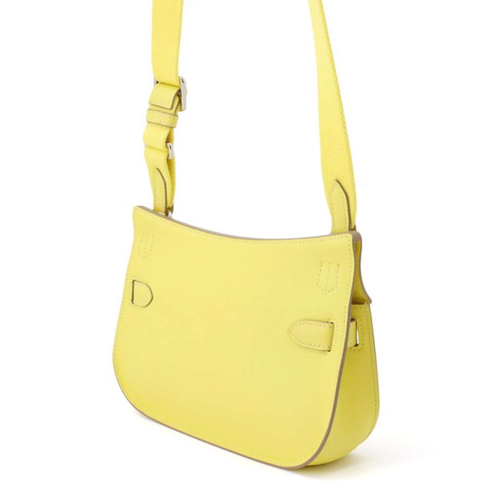 HERMES Jypsiere Lime Swift Leather Size Mini