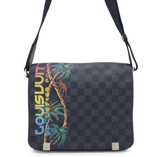 LOUIS VUITTON District NM Navy/NoirN50005 Damier Cobalt Canvas Size PM