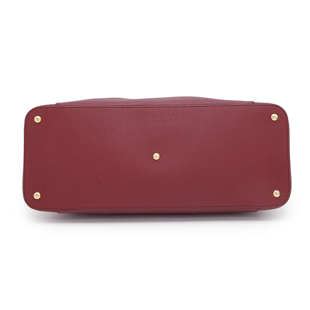 CARTIER C de Cartier Tote RedL1001828 Leather Size MM