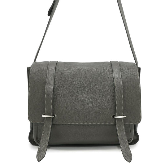 HERMES Steve Buzas Gray Taurillon Clemence Size 35