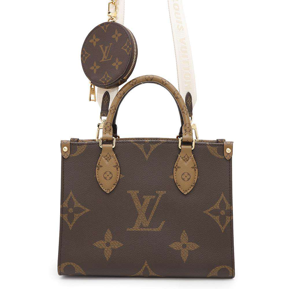 LOUIS VUITTON Onthego RedM46373 Monogram Monogram Reverse Canvas Size PM