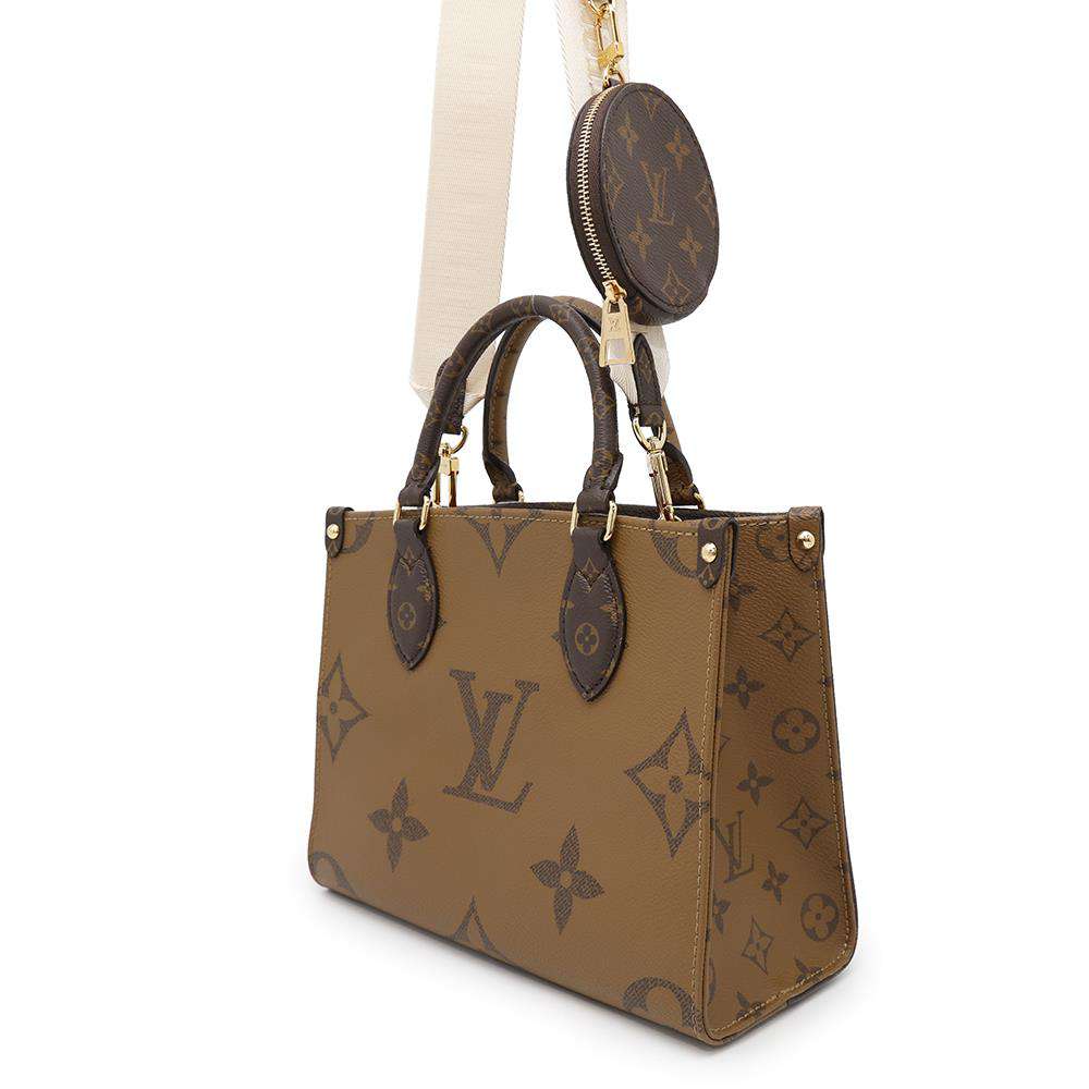 LOUIS VUITTON Onthego RedM46373 Monogram Monogram Reverse Canvas Size PM