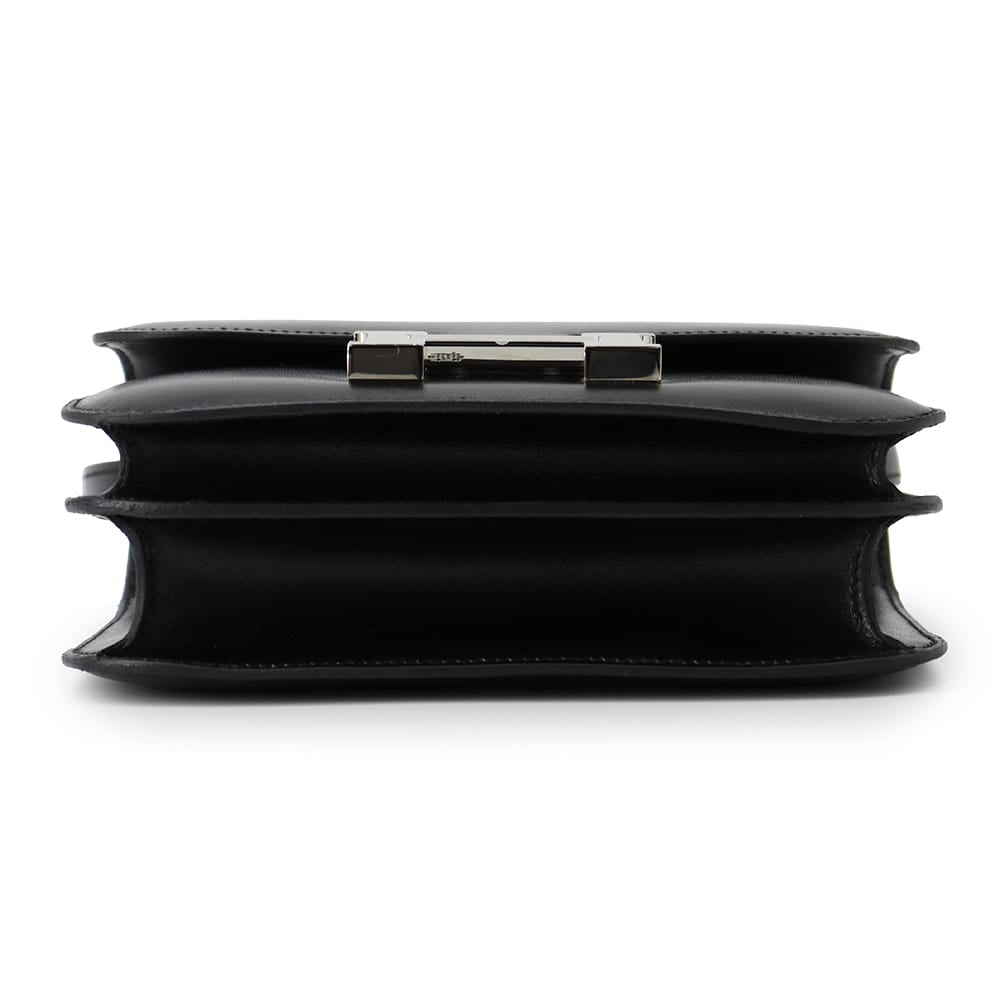 HERMES Constance3 Miroir Mi Black Box Calf Leather Size Mini