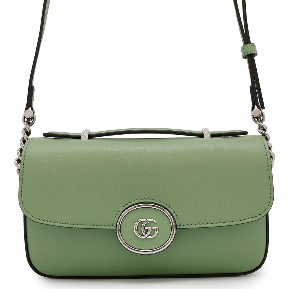 GUCCI PETITE GG Green739722 Leather Size Mini